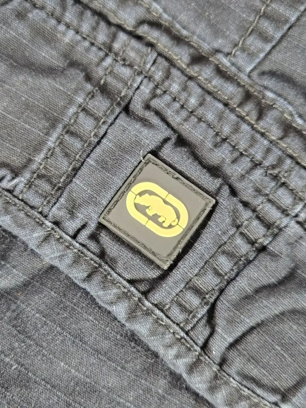 Ecko Unltd Shorts Mens 46 Gray Cargo Canvas Pockets Relaxed Fit Summer
